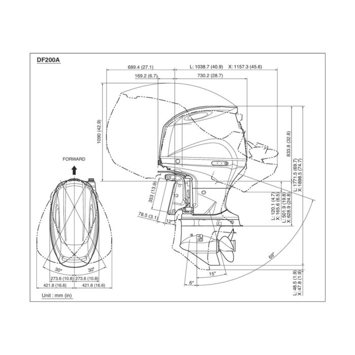 Лодочный мотор Suzuki DF 200 ATL